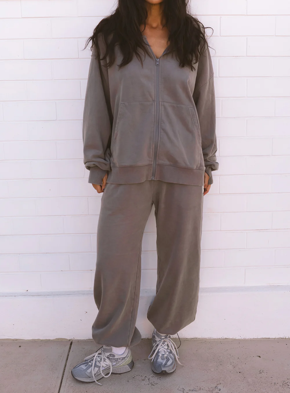 Sweat Jacket Stonewashed Charcoal - Image 8