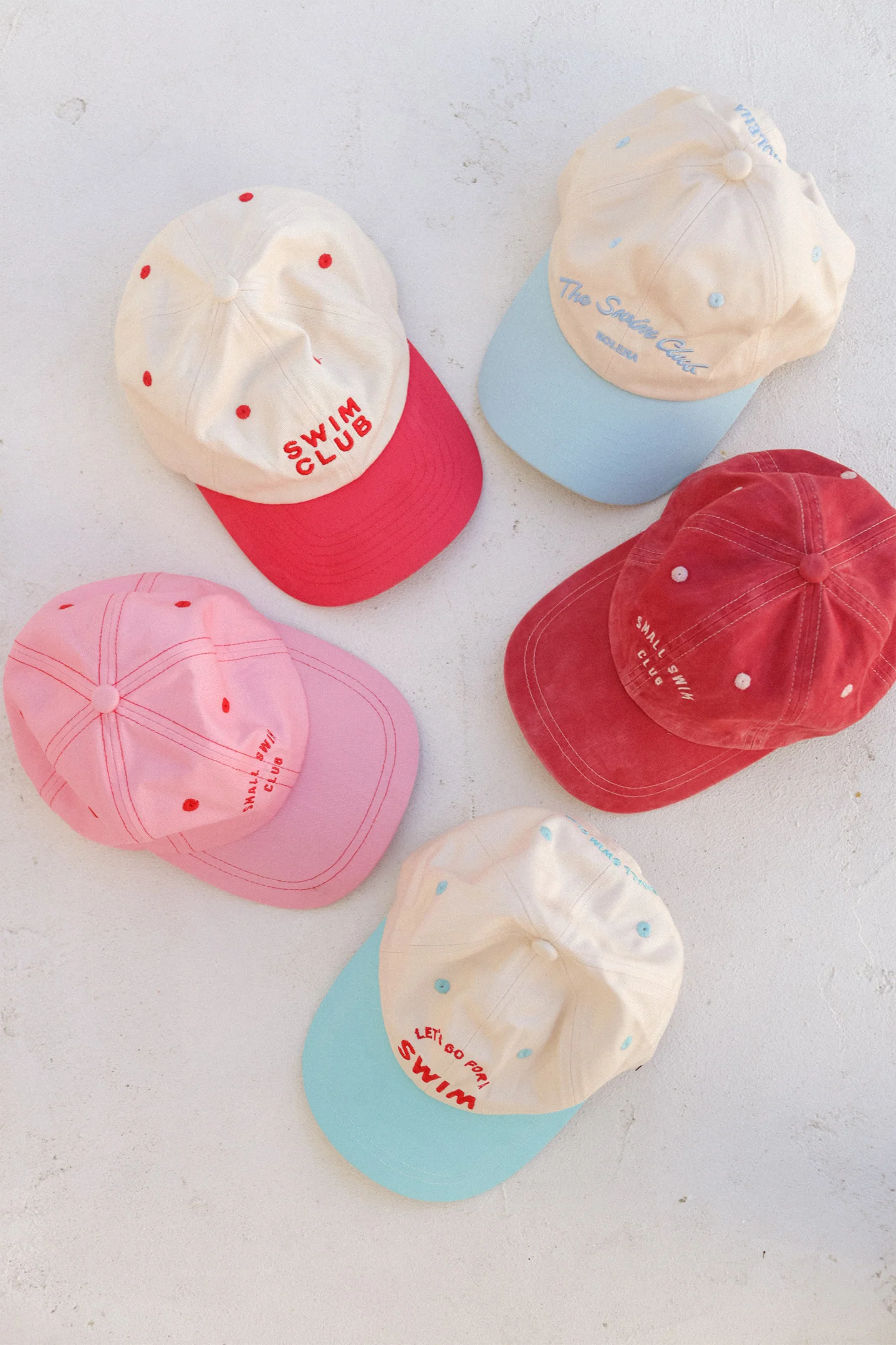 Swim Club Cap - Baby Blue & Cream - Image 4